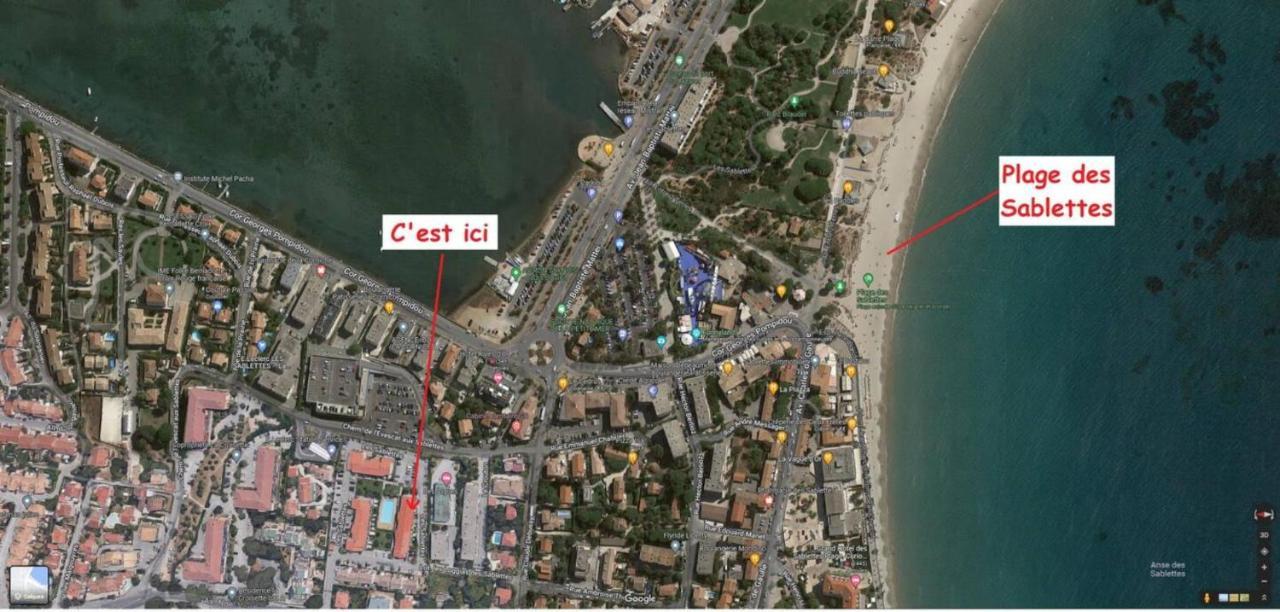 Charmant Appart. 500M Plages Des Sablettes 라센느쉬르메르 외부 사진